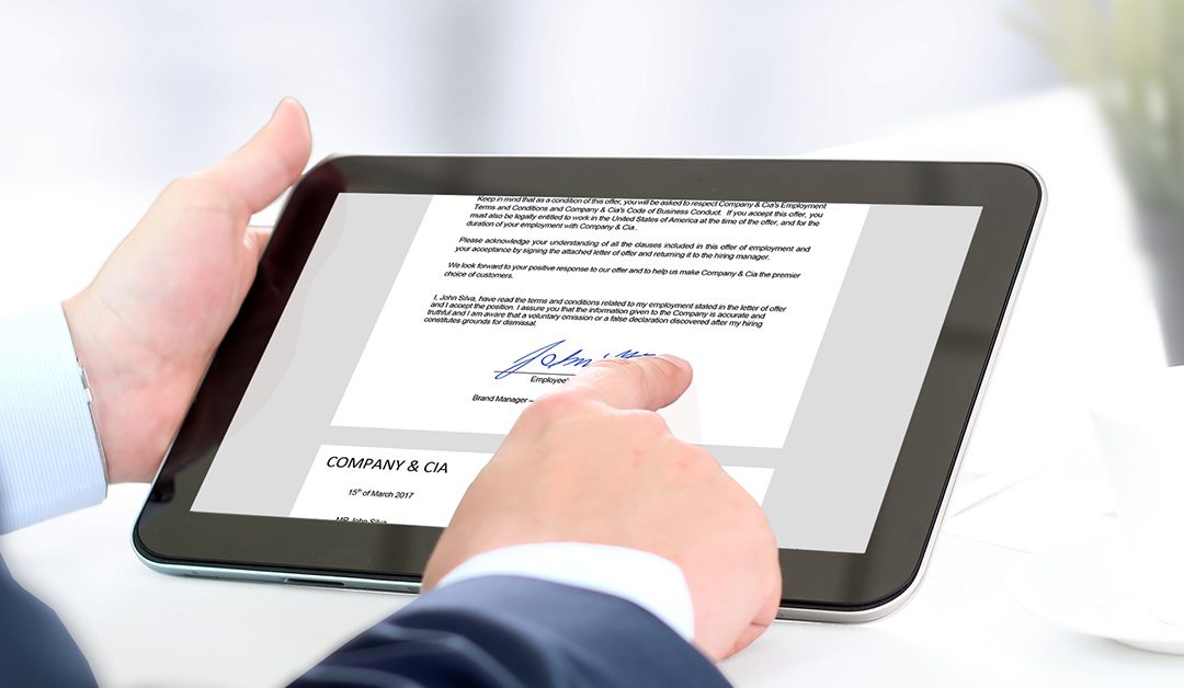 Electronic signatures here to stay following new Federal Bill